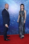 《巨齿鲨》水立方举办首映 李冰冰优雅鲁比霸气