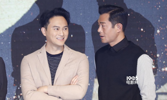 监制黄百鸣,导演林德禄和主演古天乐,张智霖,郑嘉颖,邓丽欣,谭耀文