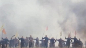 八国联军入侵时，钢枪铁炮轰向抗争的单薄血肉