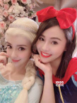 Angelababy慶生照cos冰雪女王 精致似芭比娃娃！