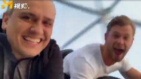 羅素兄弟“雷神”上海迪士尼嗨玩 懷念去年和“荷蘭弟”一起玩