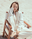 灑脫的可人兒 江一燕海邊白西裝寫(xiě)真盡顯陽(yáng)光氣質(zhì)