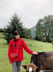 歐陽娜娜鄉(xiāng)間蕩秋千少女感滿滿 扎麻花辮清新甜美