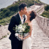 結(jié)婚了？韓庚盧靖姍訂婚照曝光 長(zhǎng)城上甜蜜擁吻