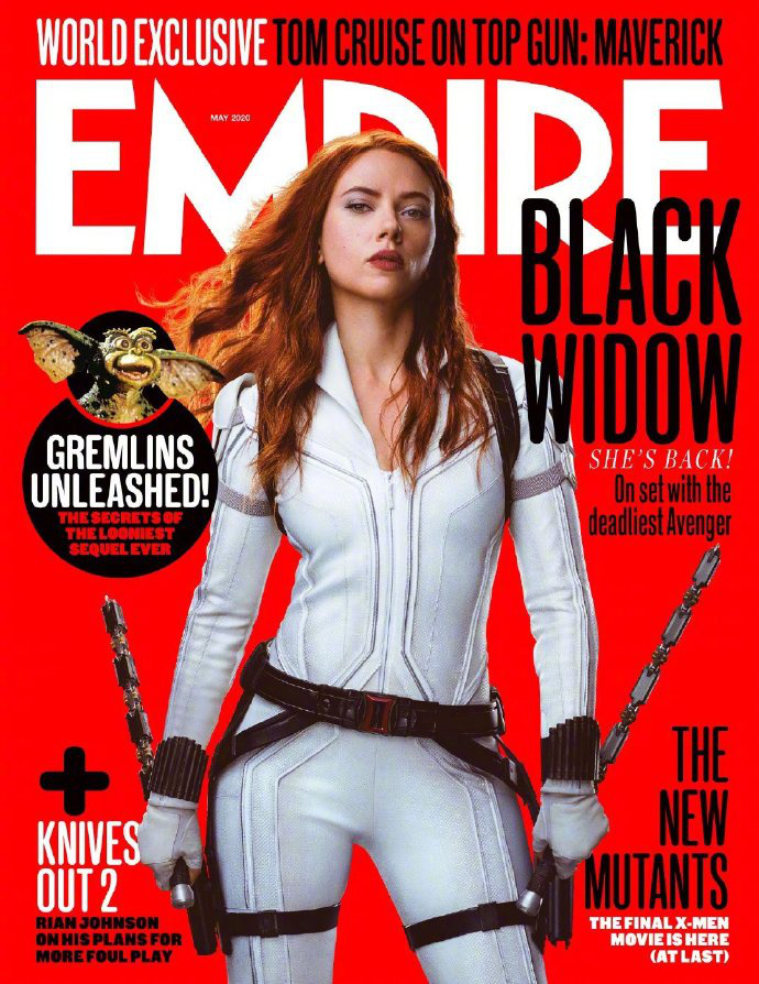 《黑寡妇》登杂志封面 “寡姐”白色战衣气场全开