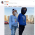 胡可曬安吉小魚兒近照 兄弟倆擺出同樣姿勢耍帥