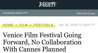 威尼斯电影节官方宣布将照常举办 或与戛纳合作？_欧洲_电影网_1905.com