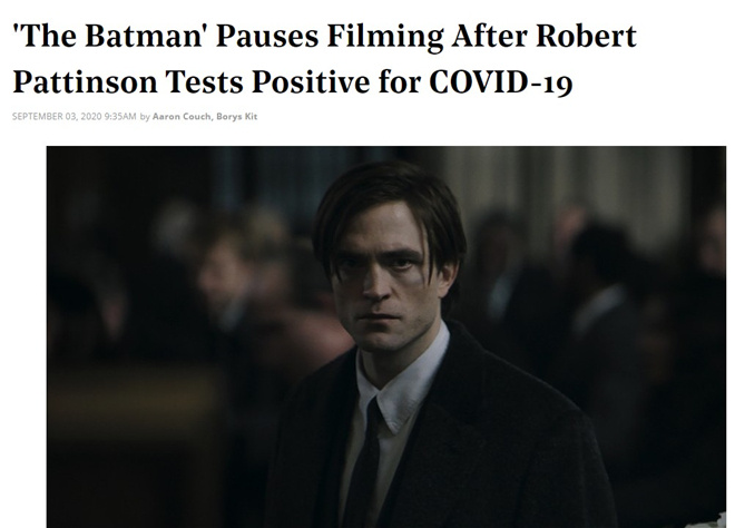 罗伯特·帕丁森确诊新冠 新版《蝙蝠侠》被迫停拍(图1)