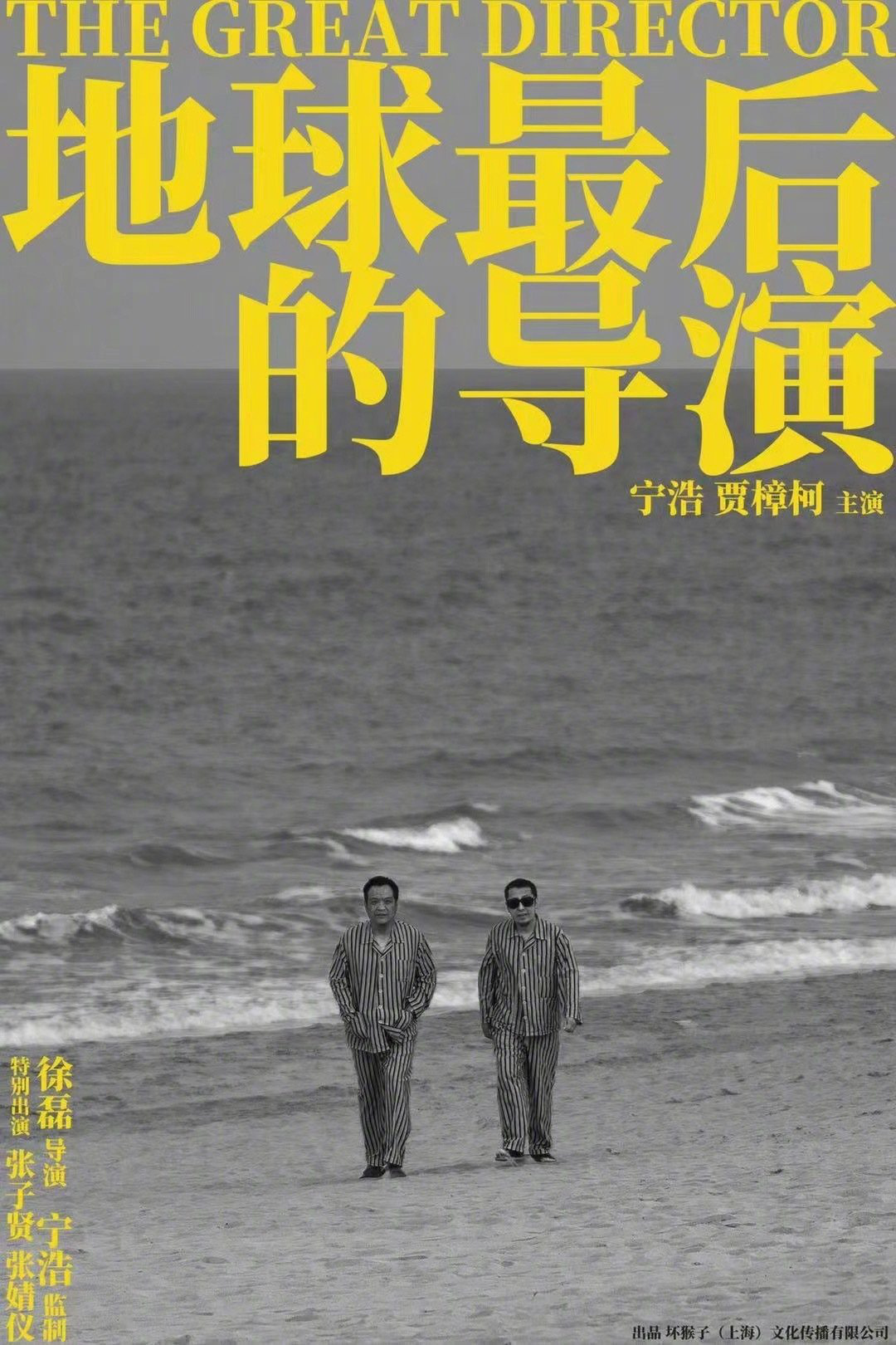 《地球最后的导演》发布海报 宁浩贾樟柯海滩漫步(图1)