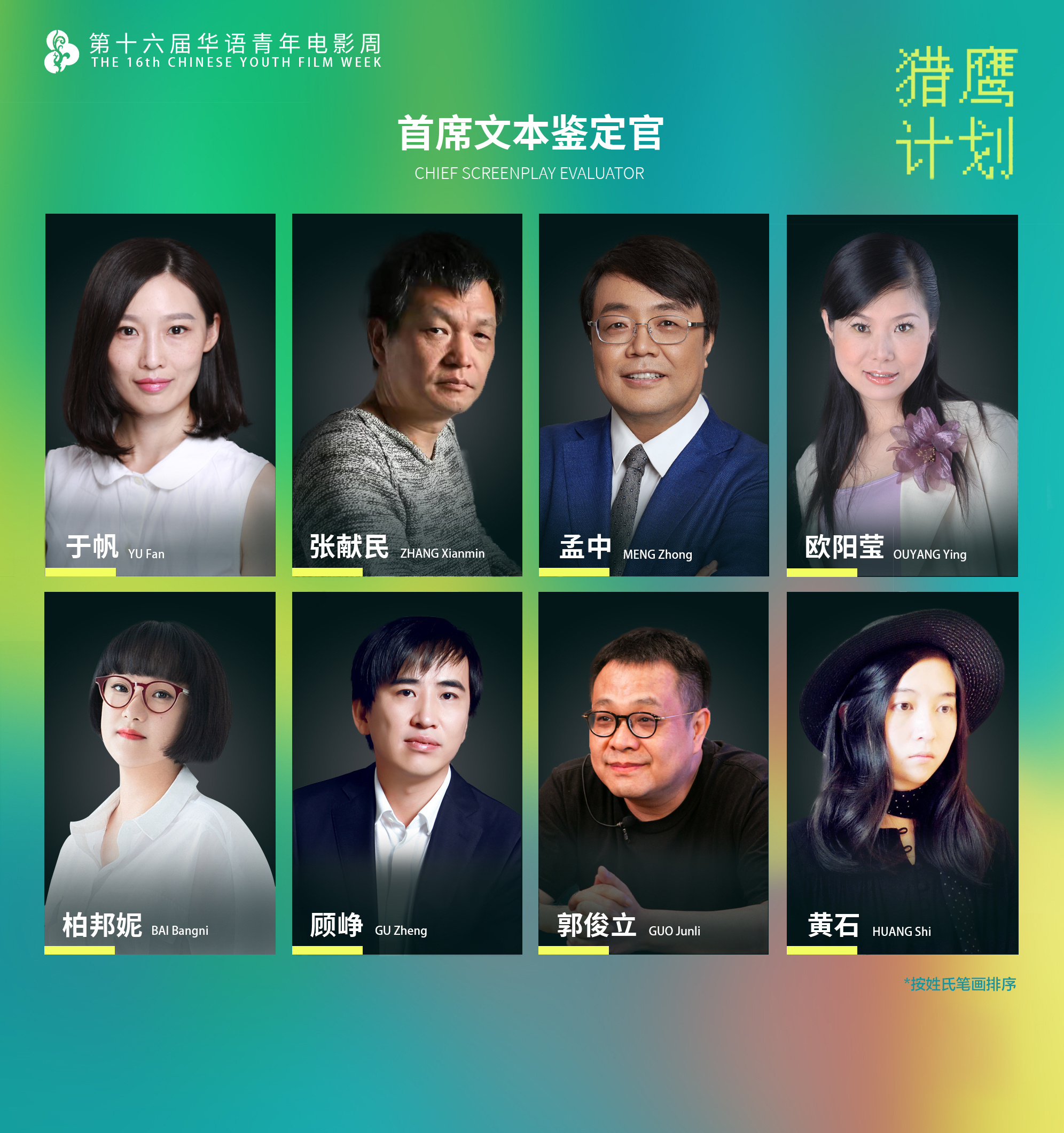 第16届华语青年电影周“猎鹰计划”入围项目公布