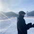 楊洋曬滑雪照 穿黑色滑雪服全副武裝馳騁雪場
