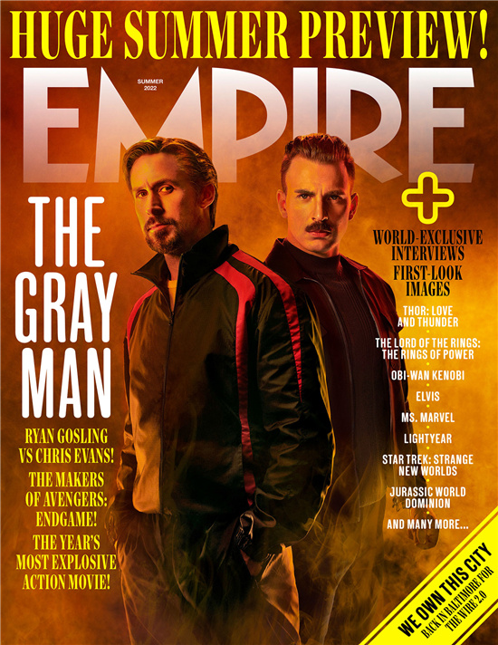 《灰影人》登杂志封面 高司令、美队两大型男亮相