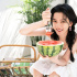 夏日限定！宋祖儿生日写真 扎双麻花辫少女感十足
