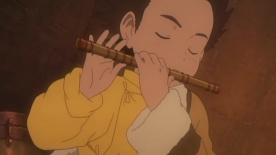 金色藏獒开始发狂，小男孩吹笛来安抚它