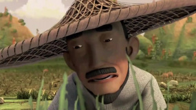 村莊遭遇蝗蟲(chóng)災(zāi)害，莊稼顆粒無(wú)收，鄉(xiāng)親們悲痛欲絕
