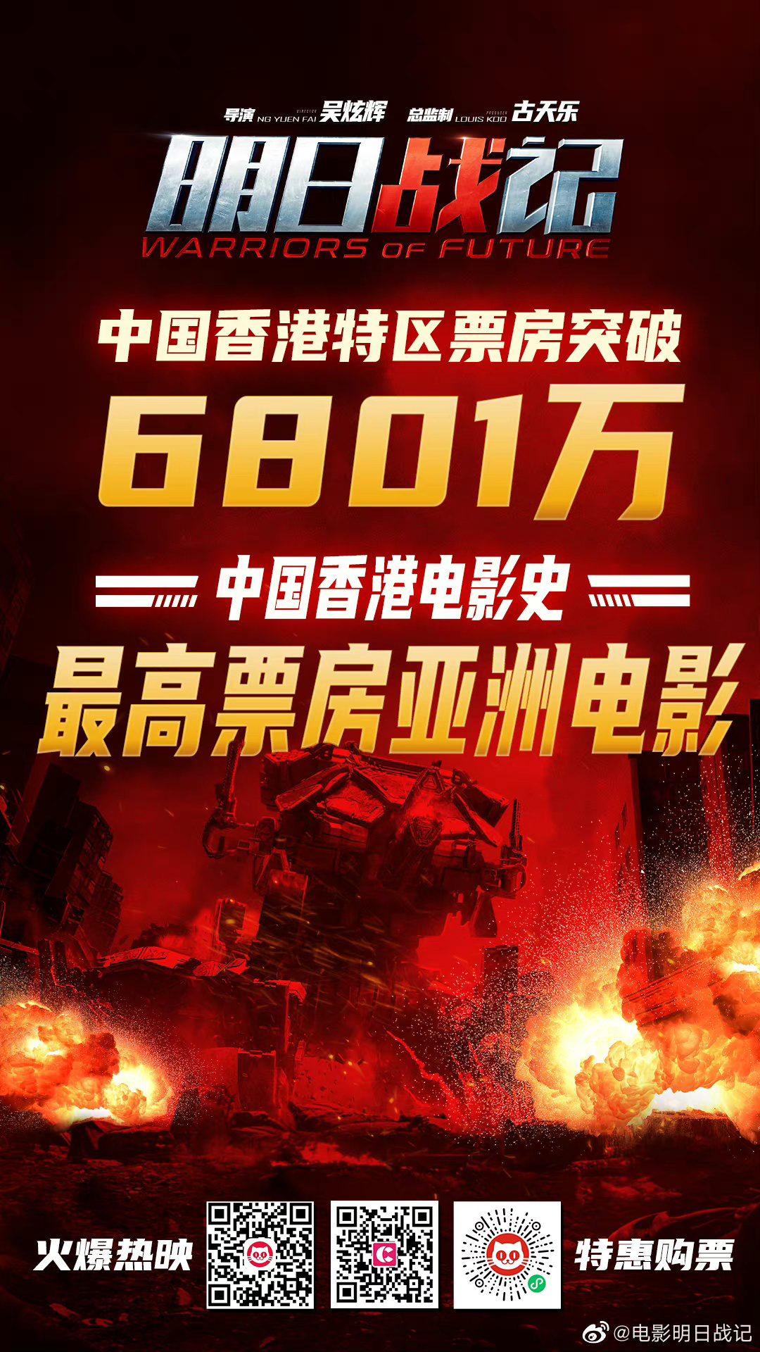 《明日战记》破纪录 成中国香港亚洲电影票房冠军(图1)