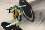 《忍者神龟：崛起》水墨风海报发布 定档11月19日