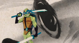 《忍者神龟：崛起》水墨风海报发布 定档11月19日
