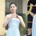 劉亦菲穿藍色抹胸裙仙氣十足 撞衫韓國女星金高銀