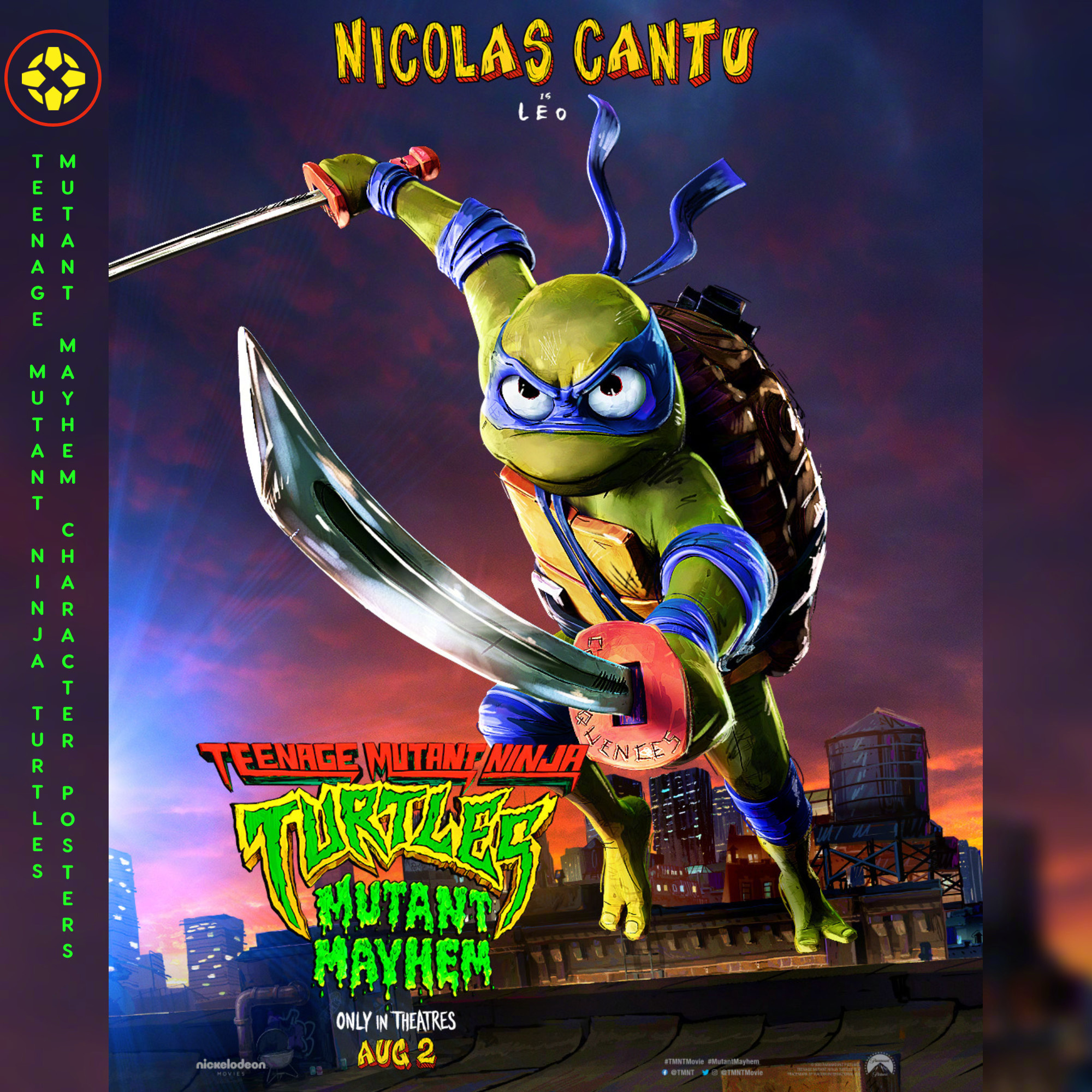 动画电影《忍者神龟》发布海报 大量新角色登场