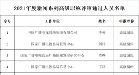 173人！廣電總局公示高級(jí)職稱評(píng)審結(jié)果