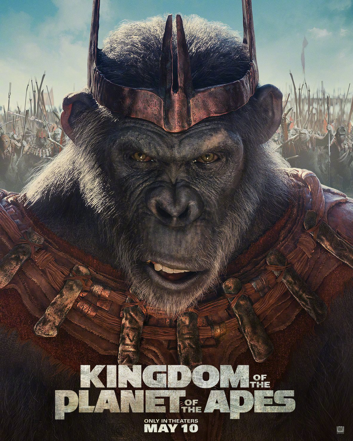 《猩球崛起：新世界》角色海报 新王加冕人类惊恐