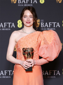 “石头姐”艾玛·斯通二封英国电影学院奖最佳女主角