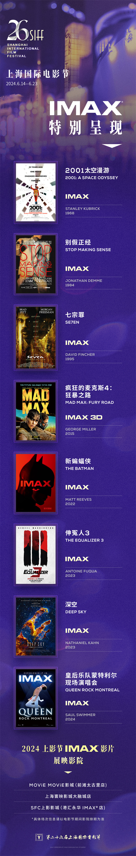 第26届上影节曝IMAX片单 八部佳作开启银幕盛宴  第1张