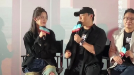 歐陽娜娜驚喜亮相《解密》首映 陳思誠分享拍攝幕后