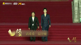 第十届文荣奖红毯 导演高希希携演员温淳棣亮相