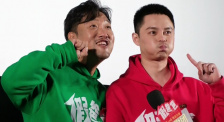 賈冰尹正《假爸爸》路演可愛三連拍 賈冰自損：“想吐”