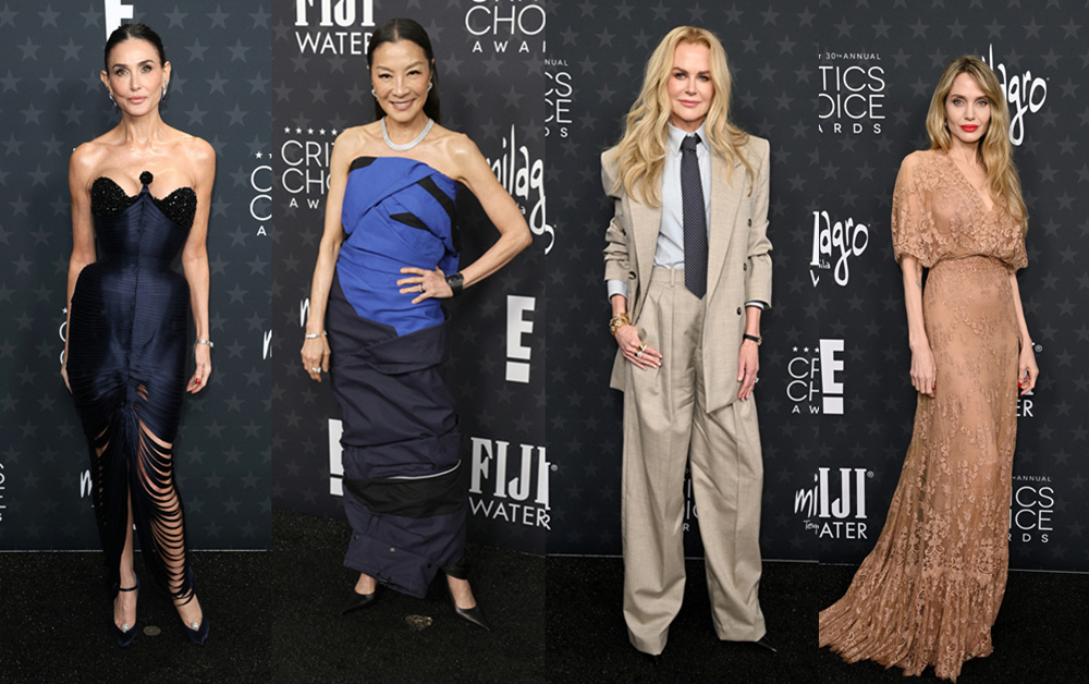 评论家选择奖红毯：妮可、朱莉、杨紫琼等亮相