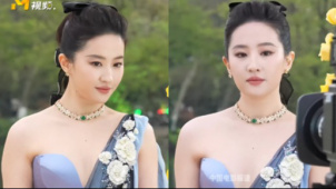 刘亦菲现身春天开幕式直播现场