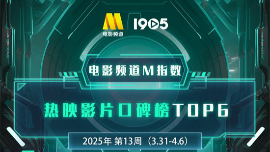 电影频道M指数2025年第13周热映影片口碑榜发布