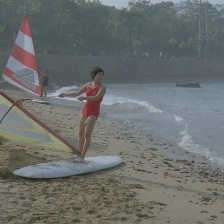 帆板姑娘