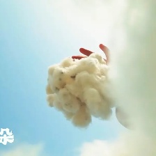 地上的云朵