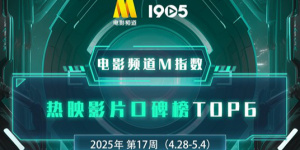 电影频道M指数2025年第17周热映影片口碑榜发布
