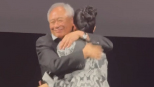 李安与章子怡在洛杉矶出席《卧虎藏龙》上映25周年特别活动