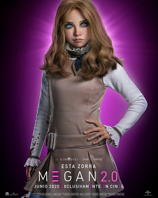 《梅根2.0》曝海报 初代机械妖姬VS终极AI杀器！