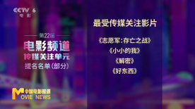 第22届电影频道传媒关注单元提名名单公布
