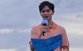 曹骏在云南大理洱海旁朗诵 笑容好清澈好阳光