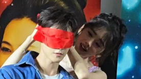 《宴遇永安》追剧团现场 王影璐为李昀锐系红绸带