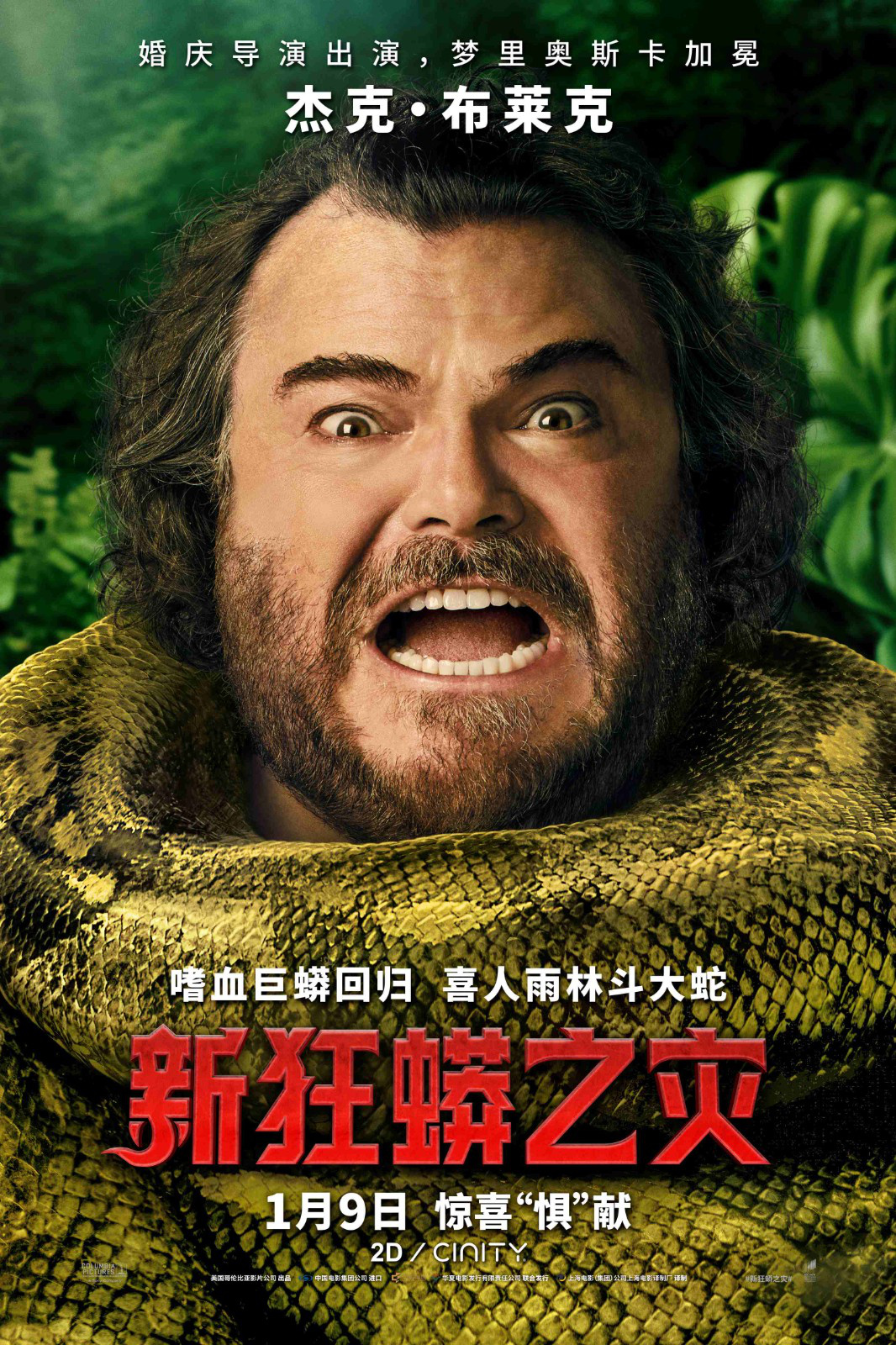 《新狂蟒之灾》1月9日上映 “蚁人”雨林整狠活！