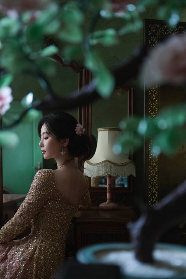 刘诗诗侧颜精致，秒变古典韵味美人。