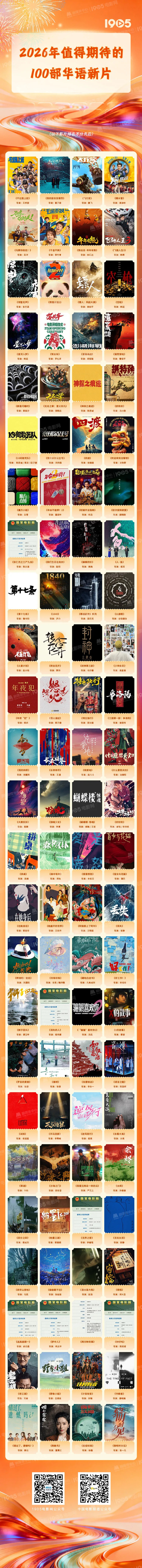 快收藏！2026年最值得期待的100部华语新片来了