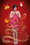 杨渝渝圣诞甜美写真