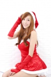 周韋彤變身圣誕女郎